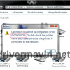 Sửa lỗi Operation Could Not be Completed Error 0×00000709