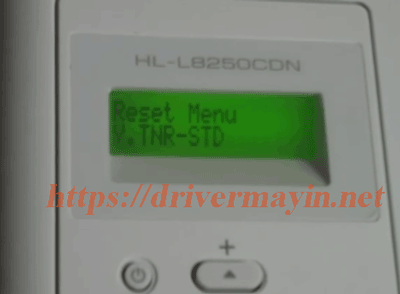 Cách Reset Mực Máy in Brother HL L8250CDN bước 3