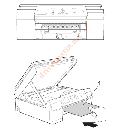 Sửa lỗi Paper Jam Brother T300 và cách lấy giấy kẹt. 8